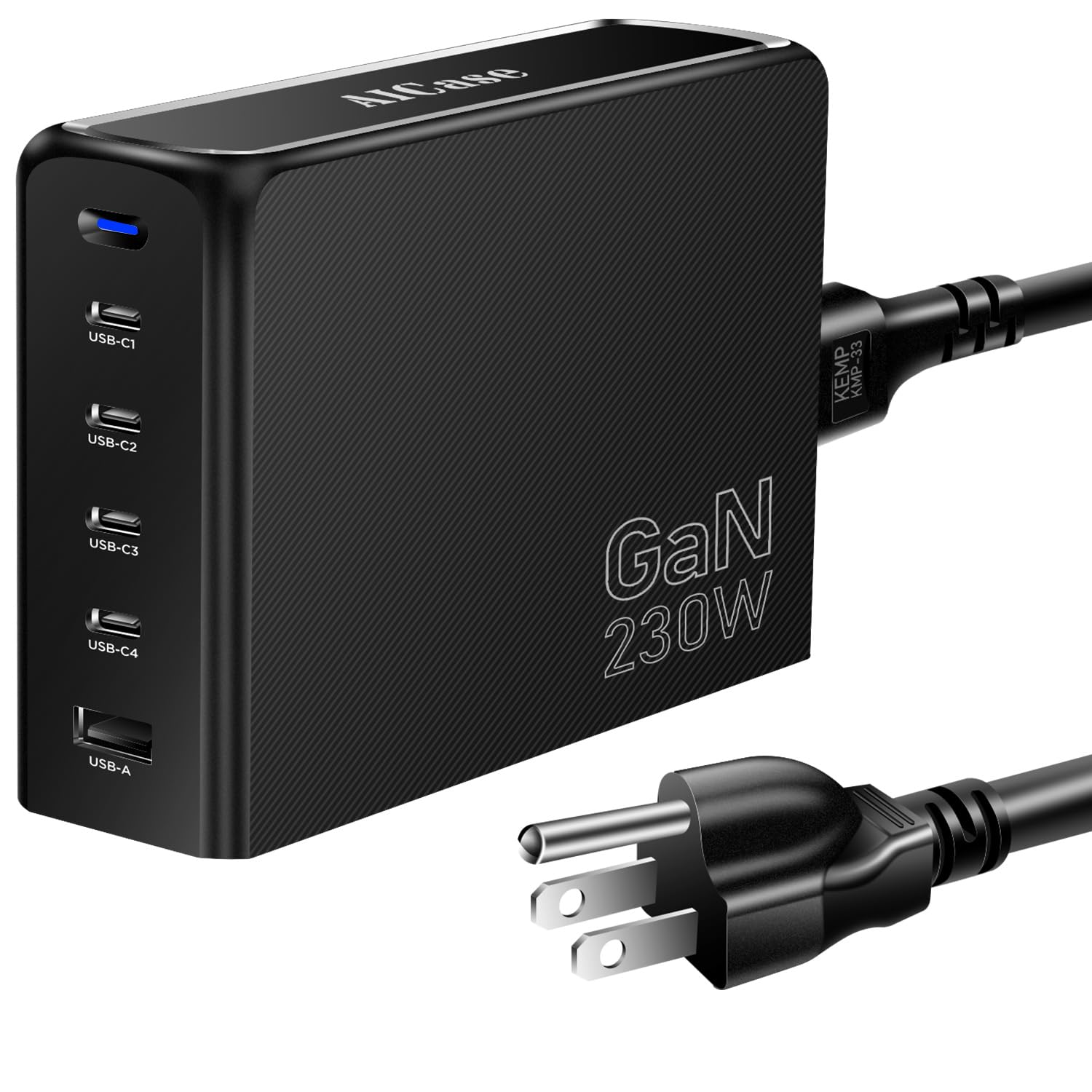 230W GaN USB C Charger with 5 Ports - Fast Desktop Charger for MacBook Pro/Air, iPad, iPhone, Samsung Galaxy, Google Pixel, Steam Deck, HP, Lenovo, Dell, Asus & Acer Laptops - Perfect for Home, Office & Travel Charging