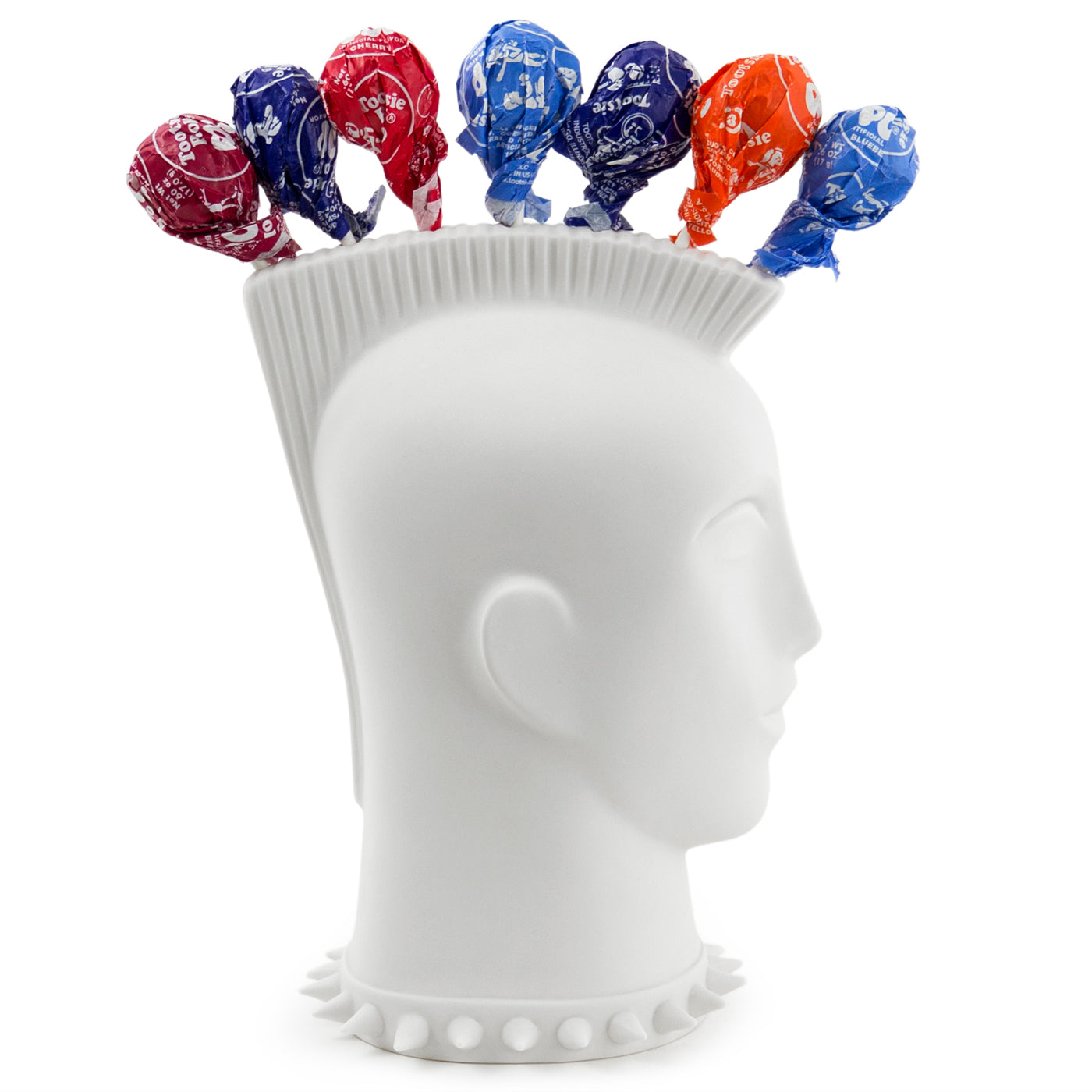 Mohawk Lollipop Holder - Fun Candy Stick Stand for Parties, Birthdays & Events - Perfect for Kids, Halloween & Candy Buffets
