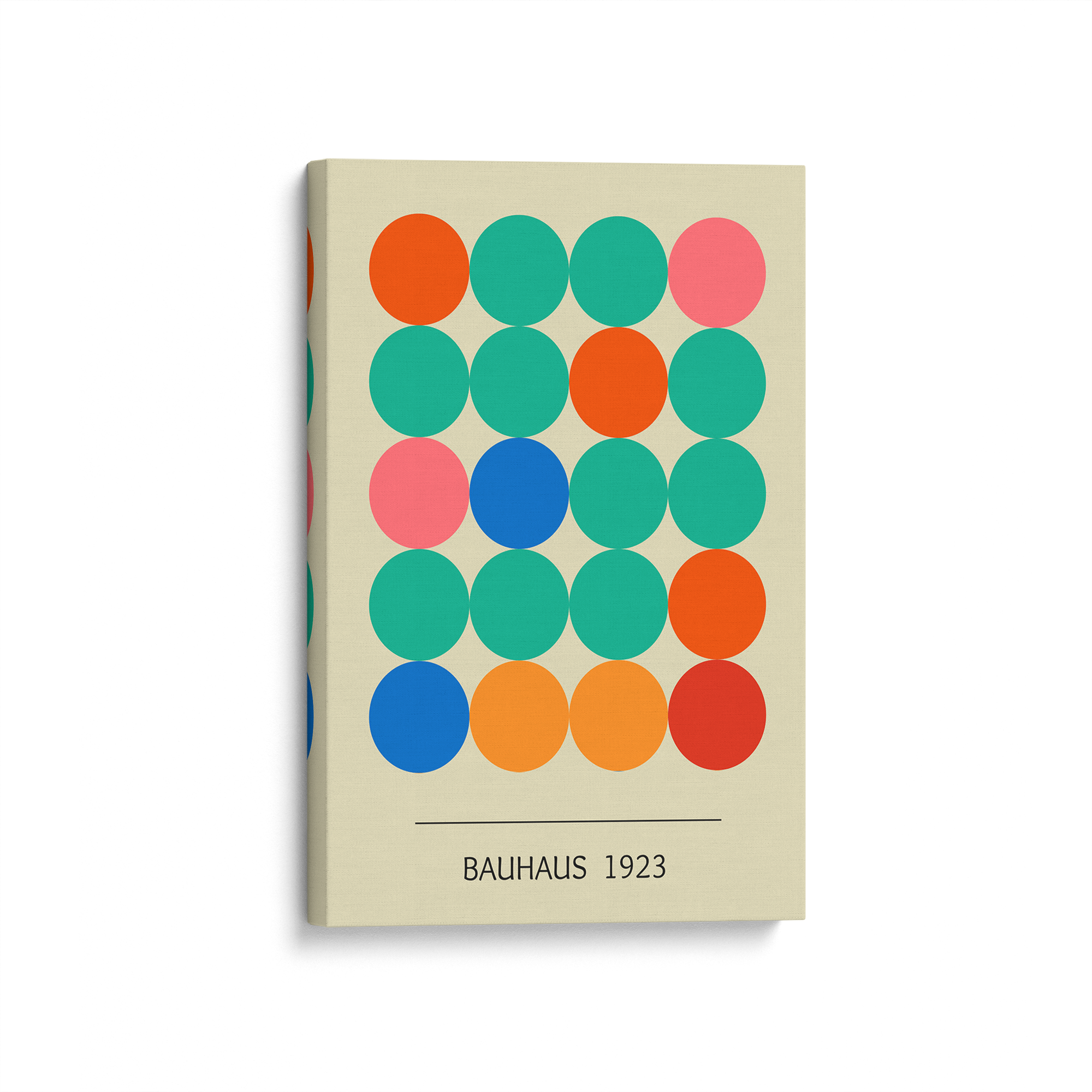 Bauhaus 1923 Art Print on Canvas - Modern Wall Decor for Living Room, Office & Gallery Display