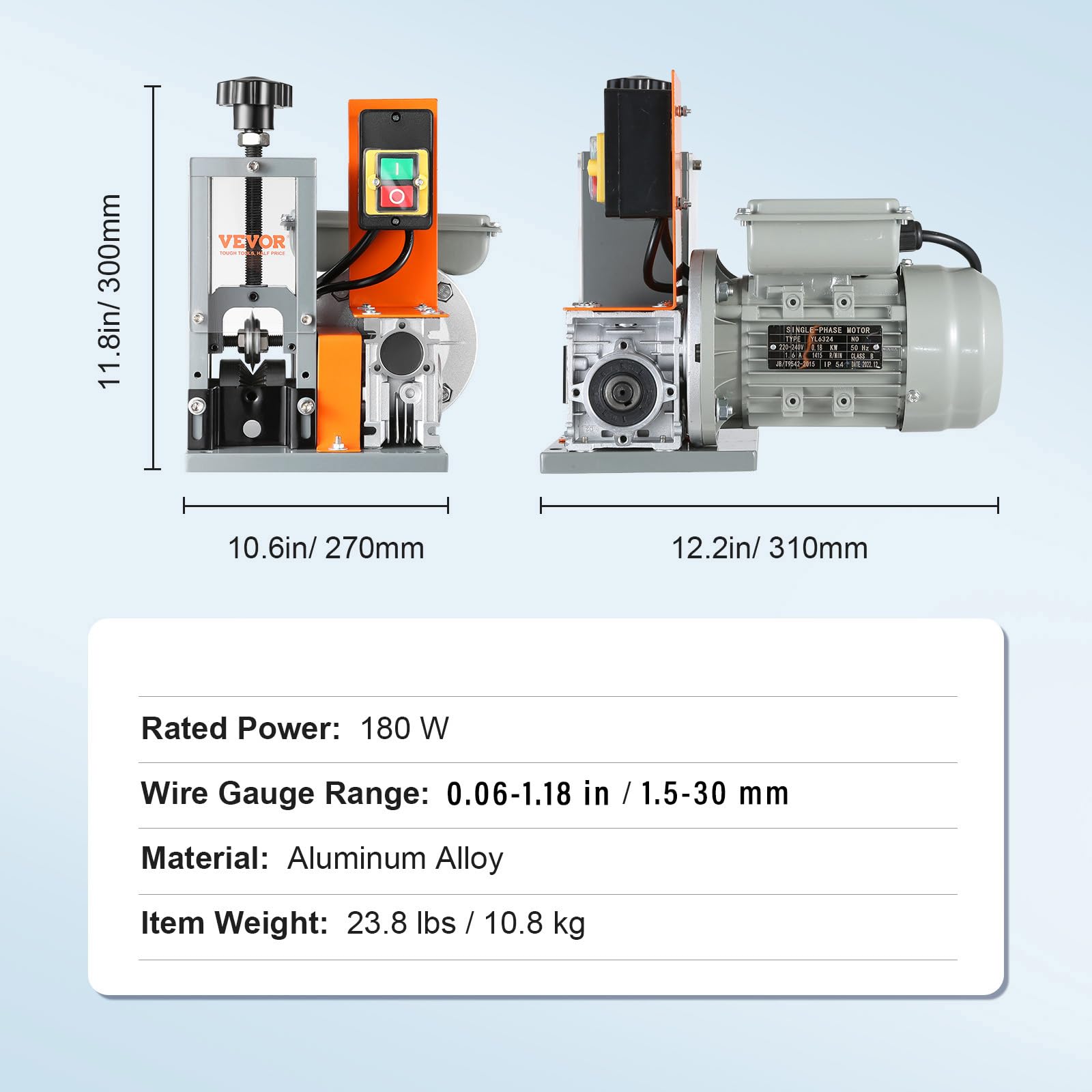 VEVOR Automatic Electric Wire Stripping Machine 0.06