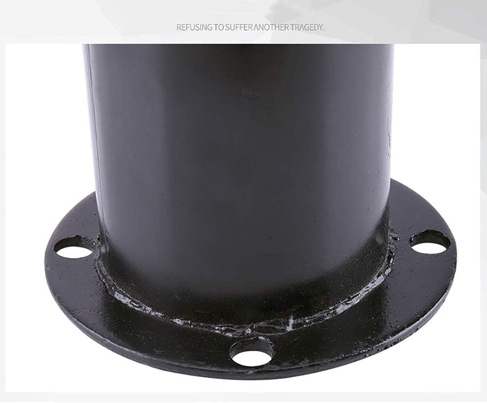 Heavy Duty Fixed Bollard Security Post - Reflective Parking Barrier for Driveway Safety - Durable & Easy to Install Bollard - Perfect for Parking Lots, Garages, and Commercial Properties