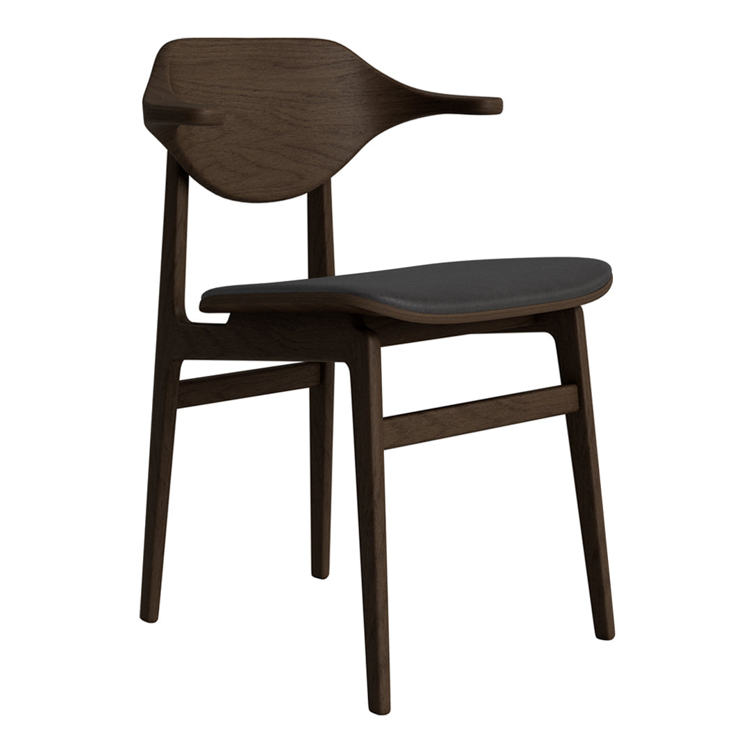 Bufala Dining Chair - Upholstered Seat for Kitchen, Dining Room & Office - Comfortable Modern Furniture for Home & Restaurant Use