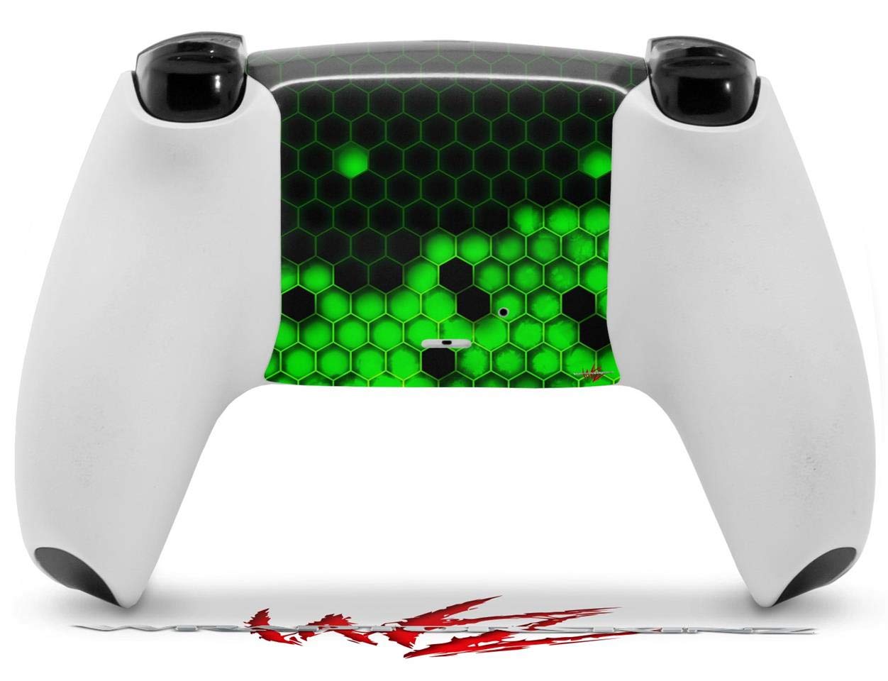 PS5 DualSense Controller Skin Wrap - HEX Green for Gaming & Protection