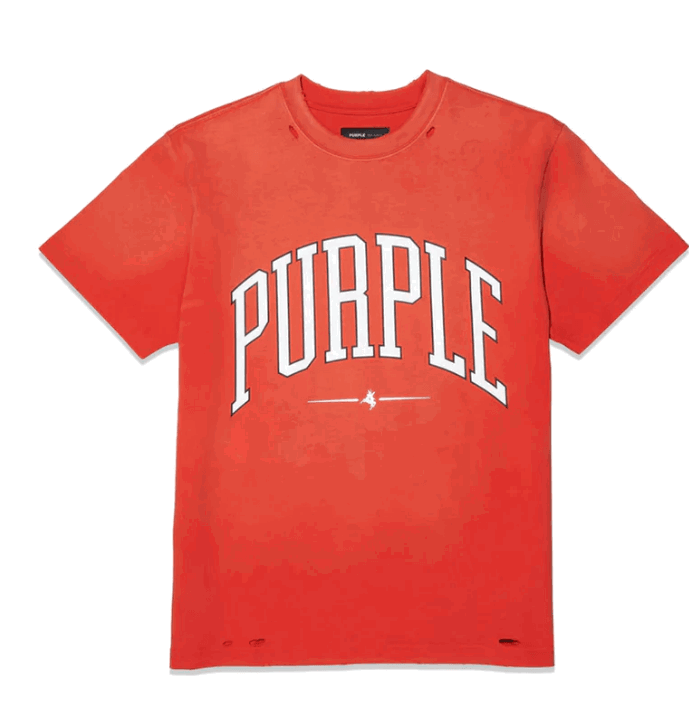 PURPLE BRAND P117 Collegiate T-Shirt for Men & Women - Comfortable Cotton Red College Tee - Perfect for School Spirit, Game Day & Casual Wear