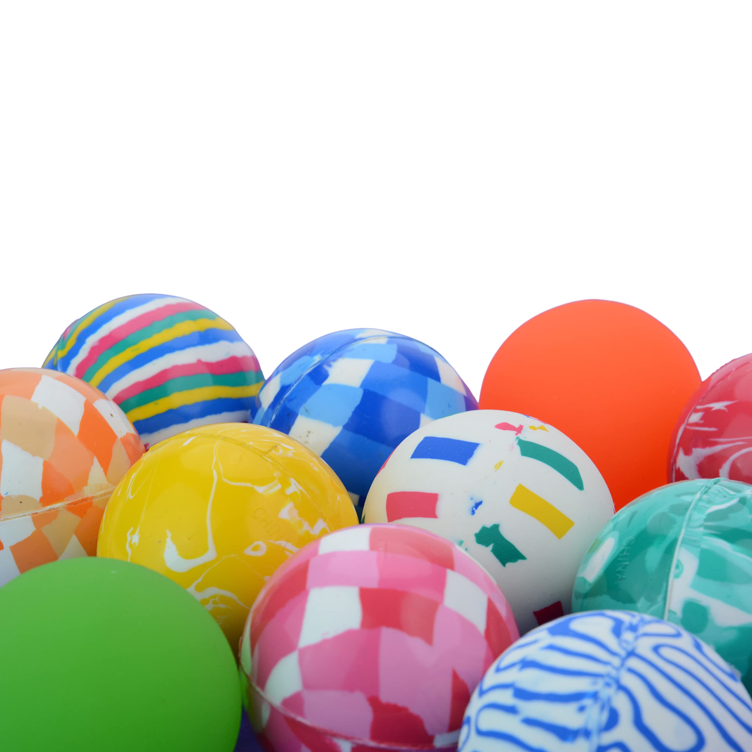 Entervending Bouncy Balls - 6 Pack Mixed Color Rubber Balls for Kids (60mm) - High Bounce Party Favors, Birthday Gifts, Classroom Rewards & Outdoor Play