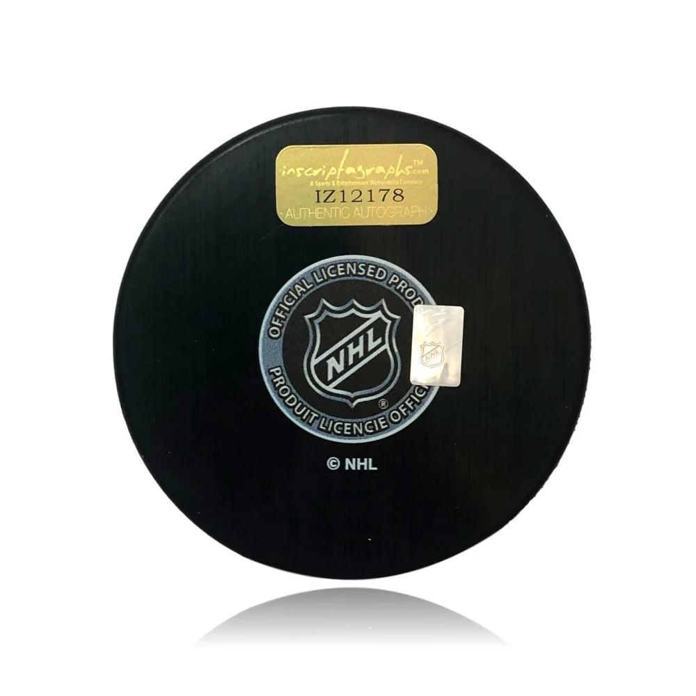 Deryk Engelland Autographed Pittsburgh Penguins Hockey Puck with COA - Signed NHL Collectible for Hockey Fans & Sports Memorabilia Display