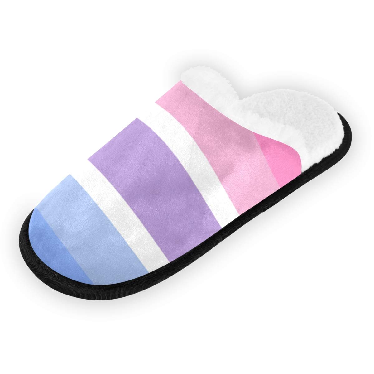 Non-Slip Travel Slippers for Men & Women - Cozy Fuzzy House Slippers with Anti-Skid Sole - Spa Slipper Socks for Home, Hotel & Airplane Comfort