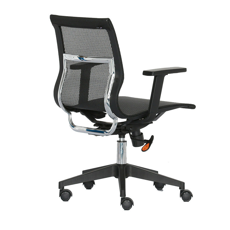 Premium GUSTO Executive Office Chair - Ergonomic High Back Mesh Chair with Lumbar Support, Adjustable Height & Tilt, Black - Perfect for Home Office, Conference Rooms & Corporate Workspaces