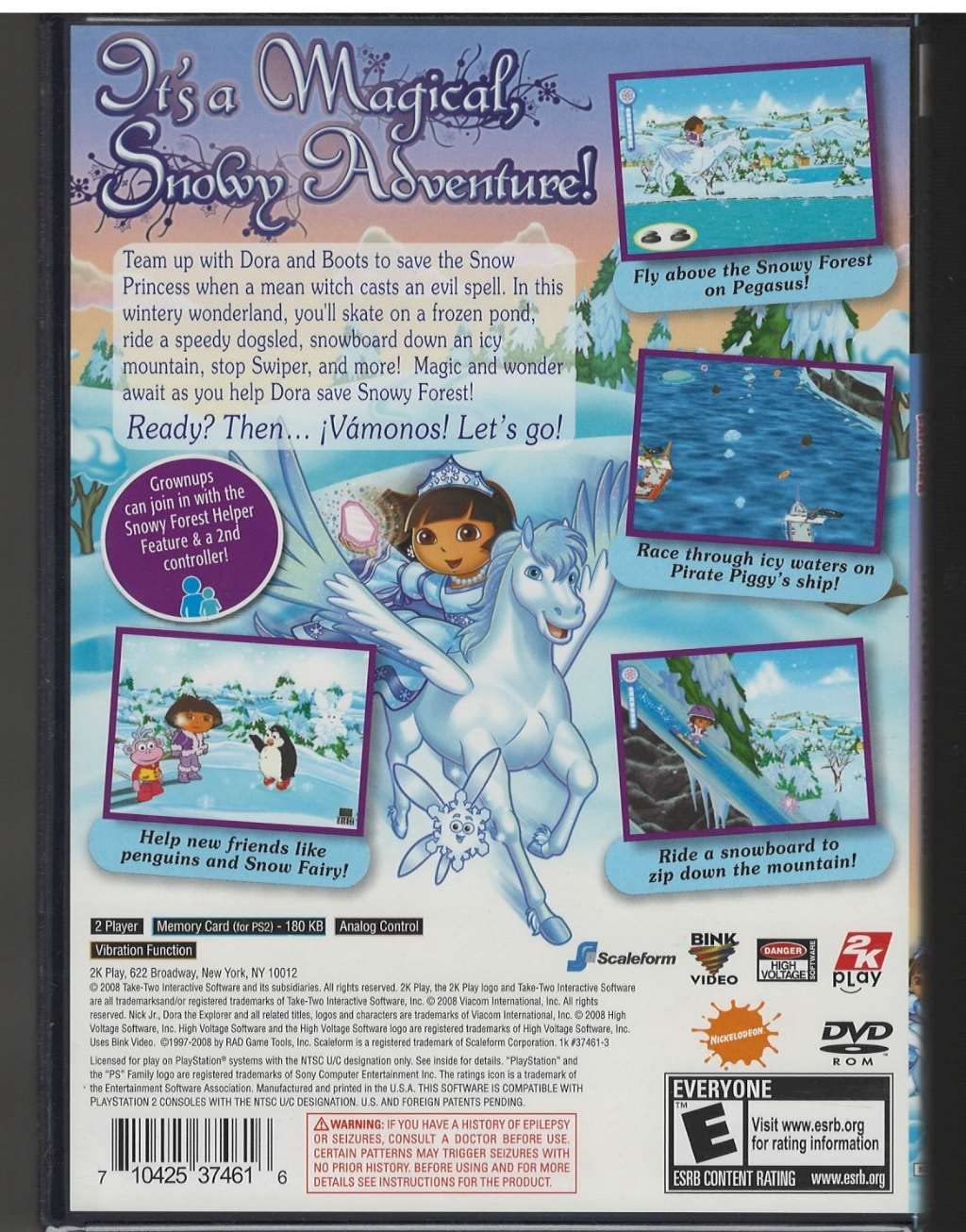 Dora the Explorer: Dora Saves the Snow Princess - PlayStation 2 Game | Adventure Video Game for Kids | Perfect for Family Game Night & Children's Entertainment