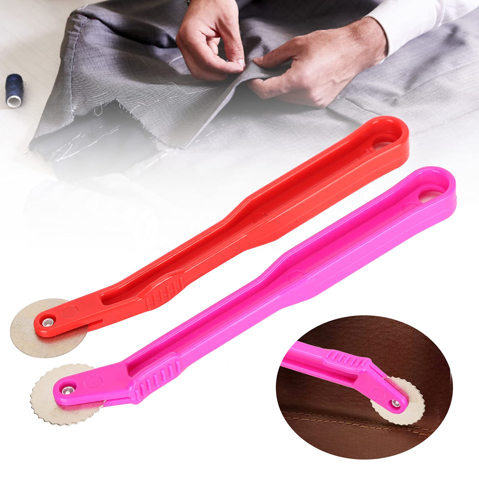 Professional Serrated Tracing Wheel for Sewing & Quilting - Durable Stitching Tool for Fabric Marking, Pattern Transfer - Perfect for Dressmaking, DIY Crafts & Home Decor Projects
