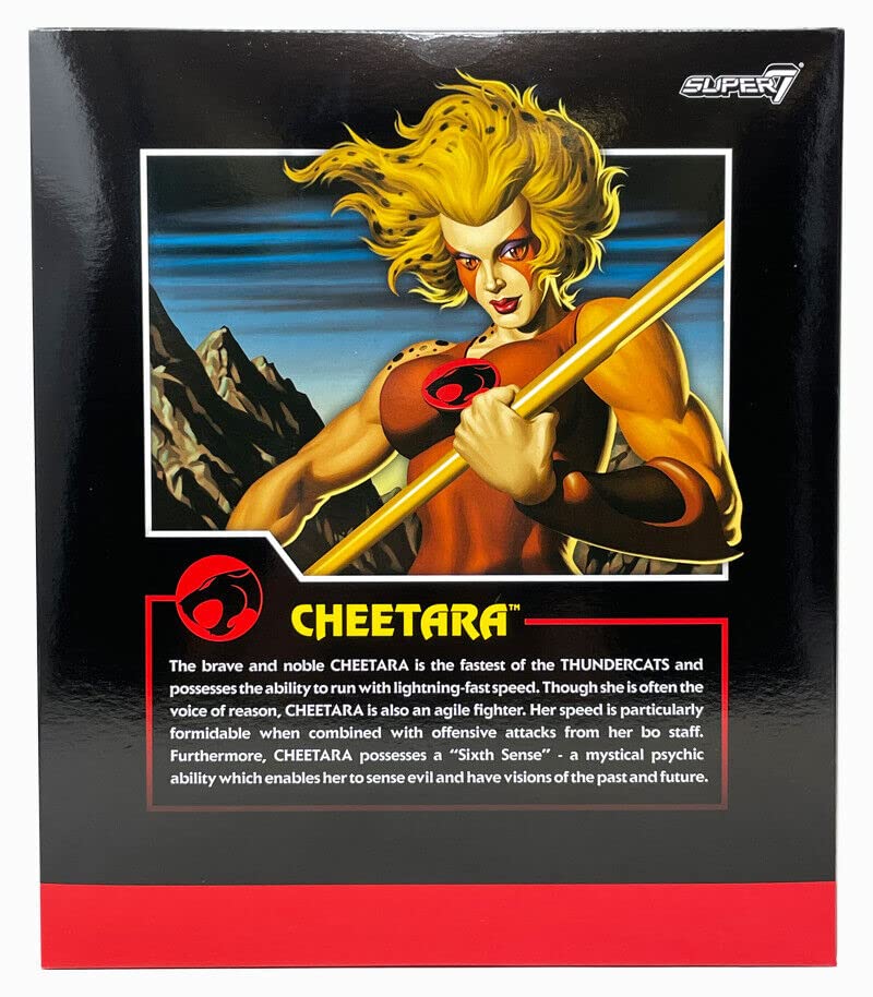 Super7 Thundercats Cheetara The Super Speedy Ultimates Action Figure - 7-Inch Collectible Toy with 5 Accessories - Perfect for Display, Gifts & Thundercats Fans (Multicolor)