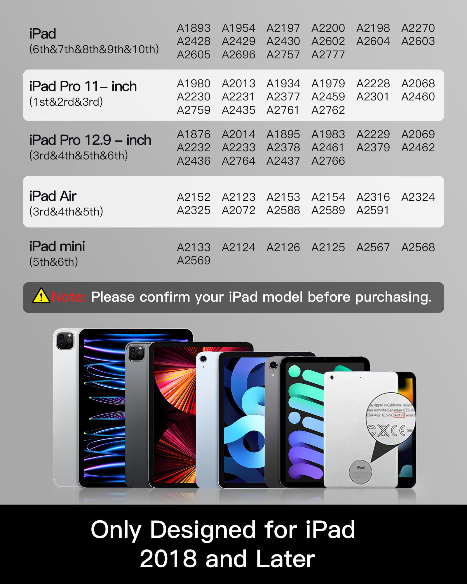 Apple Pencil 2nd Generation Stylus Pen - Wireless Charging & Palm Rejection for iPad 10/9/8, iPad Mini 6, iPad Air 5/4, iPad Pro 11