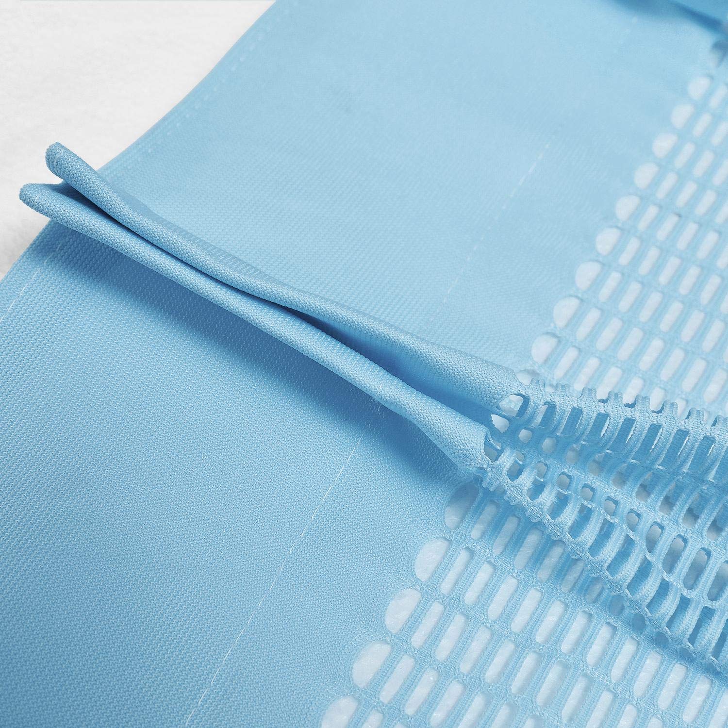 Macochico Extra Wide Medical Privacy Curtains - 12ft Wide x 8.5ft Tall Pinch Pleated Hospital Curtains, Blue Clinic Room Divider for Hospitals, SPA, Labs & Nursing Homes (1 Panel) - Sound Dampening & Infection Control Solution