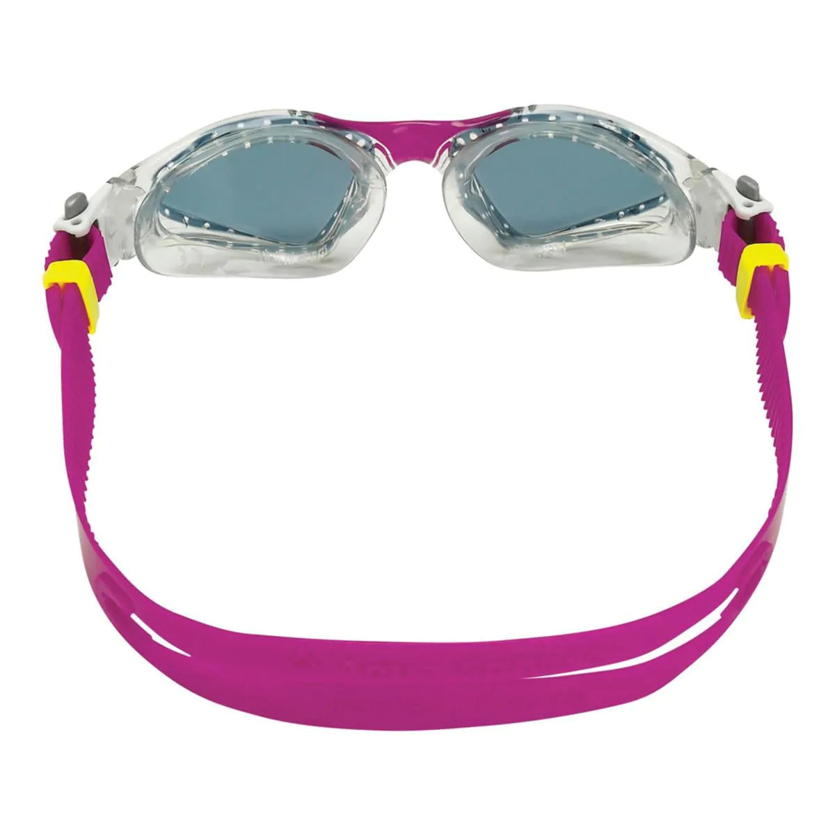 Aqua Sphere Kayenne Compact Adult Swim Goggles - Small Fit for Women & Men, Raspberry Frame with Smoke Lens - Ideal for Lap Swimming, Triathlon Training & Water Sports