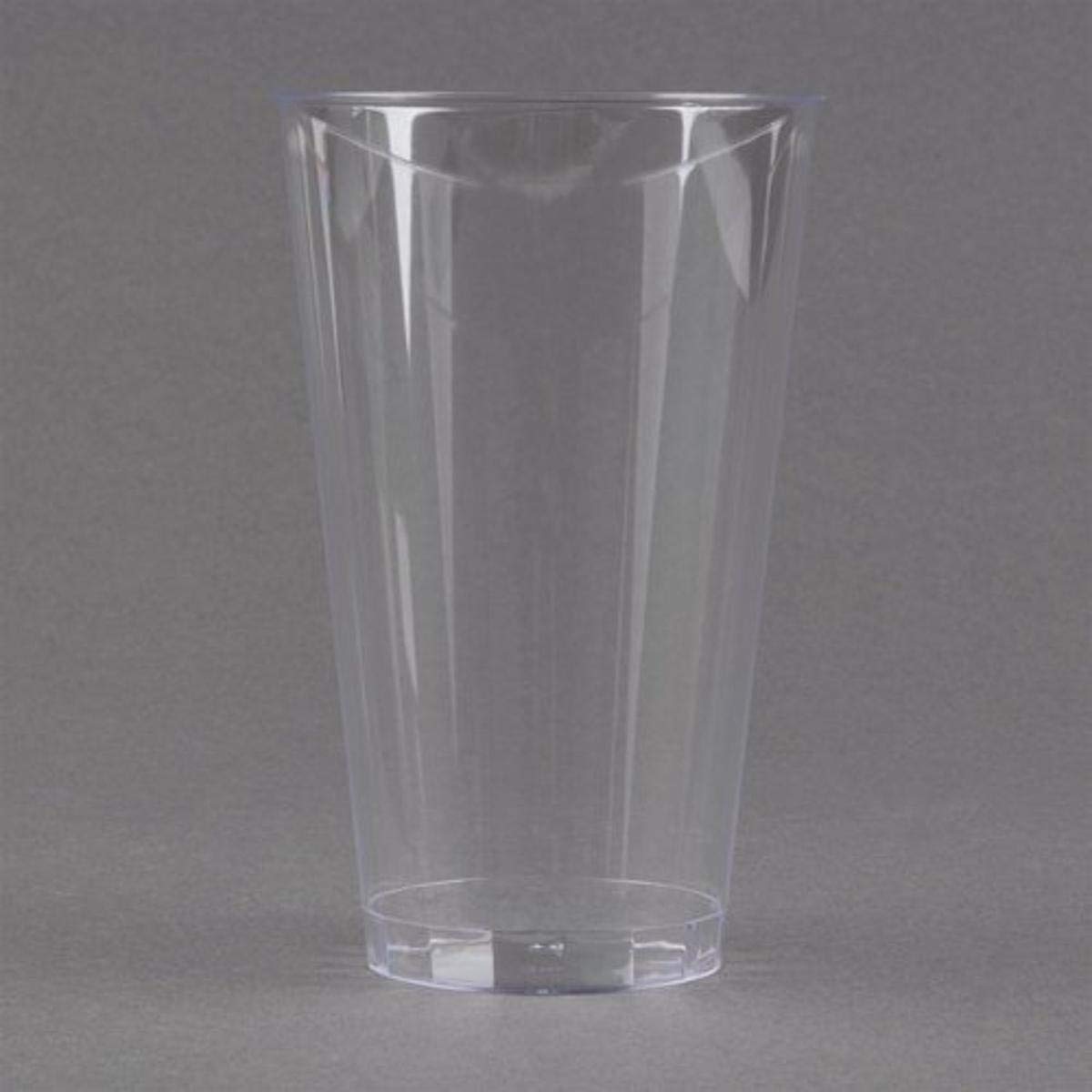 Fineline Settings Savviserve Clear 16 oz Hard Plastic Tumblers - 500 Pack Bulk Disposable Cups for Parties, Events, and Catering - Durable & Reusable Drinkware for Restaurants, Cafes, and Office Use