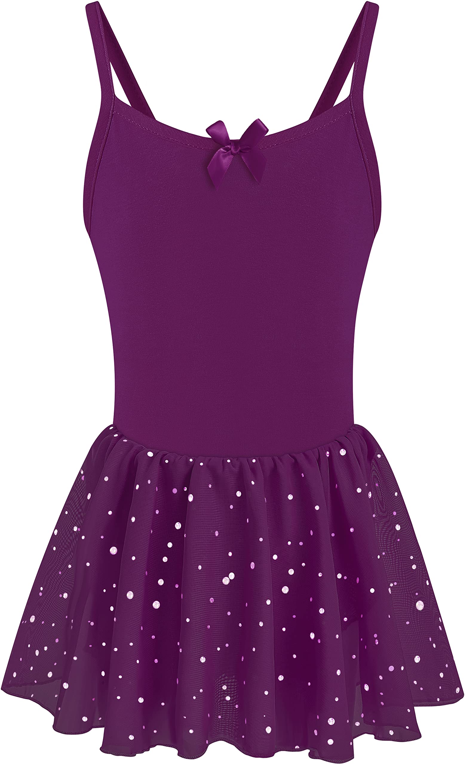 DANSHOW Girls Ballet Tutu Dress with Short Sleeve Leotard & Skirt - Kids Dance Costume for Ballet, Gymnastics, Recital & Performance