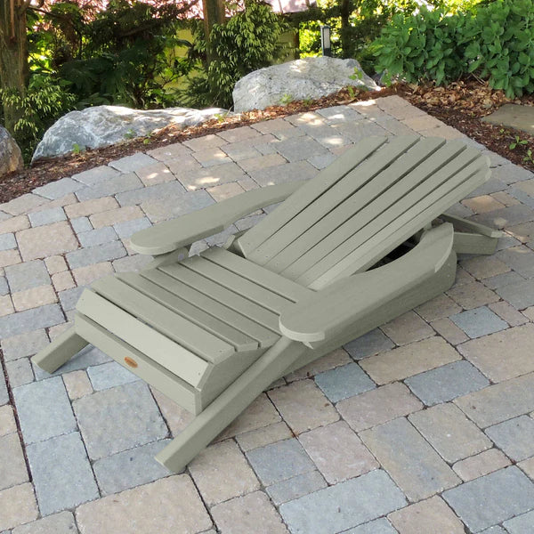 Hamilton Outdoor Folding & Reclining Adirondack Chair - Portable Patio Lounge Chair for Backyard, Poolside & Beach - Weather-Resistant Comfort for Relaxing Outdoors
