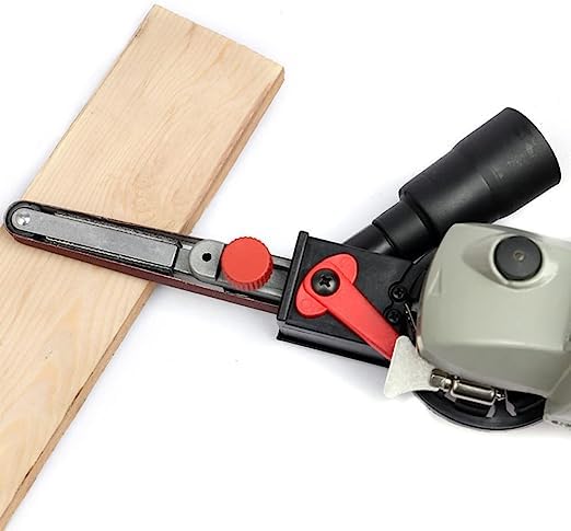 AYNEFY Belt Sander Attachment for Angle Grinder - Grinder Polisher Adapter with Pipe Tube Bracket | Metal Wood Sanding & Polishing Tool for DIY Projects, Rust Removal & Surface Finishing