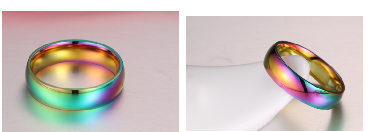Vibrant Rainbow Rings for Women - Colorful Stackable Fashion Jewelry for Everyday Wear & Party Outfits