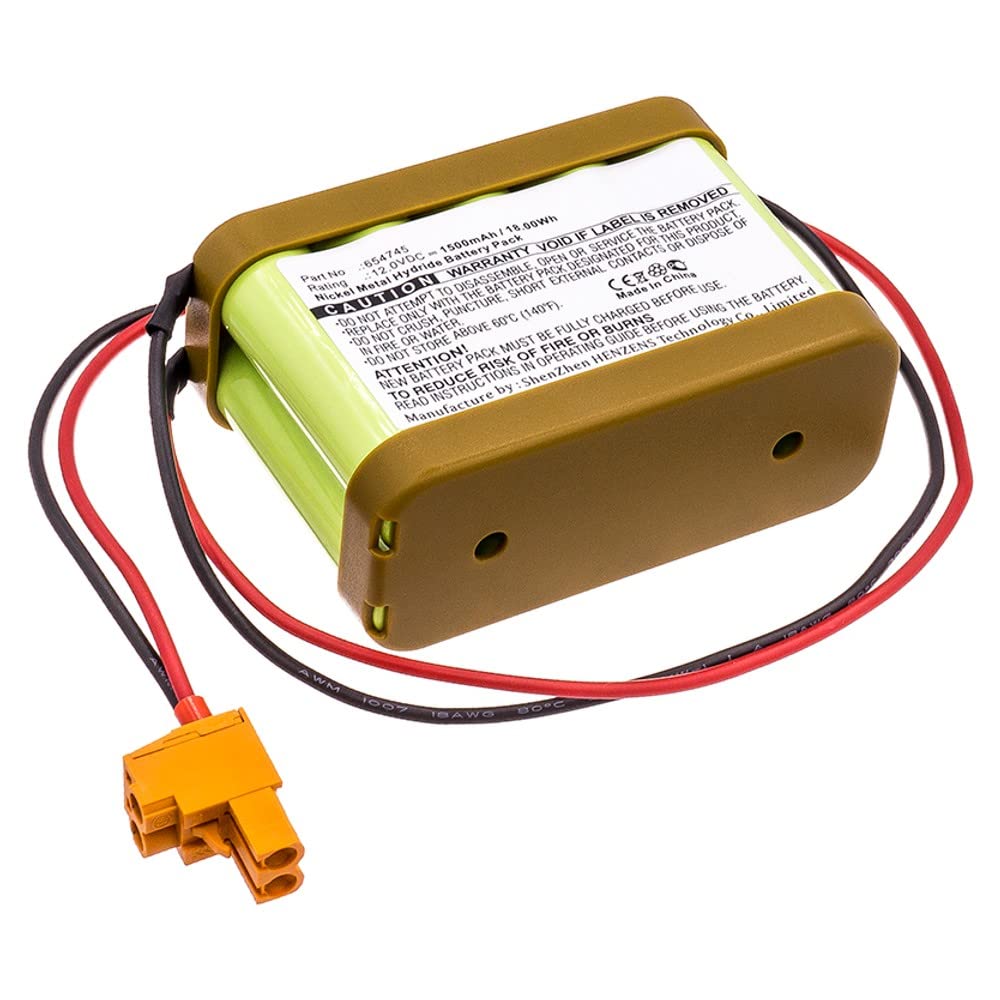 Synergy 12V 1500mAh Ni-MH Replacement Battery for Besam PSMB-5 Digital Door Lock - Ultra High Capacity - Compatible with Besam 654745 Battery - Perfect for Home & Office Security Systems