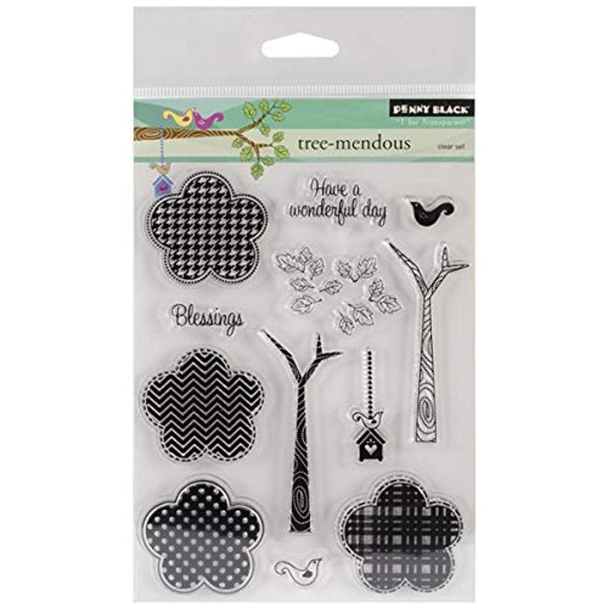 Penny Black Tree-Mendous Decorative Rubber Stamps for Card Making, Scrapbooking & DIY Crafts - High Quality Handmade Stamps for Paper Crafting Projects