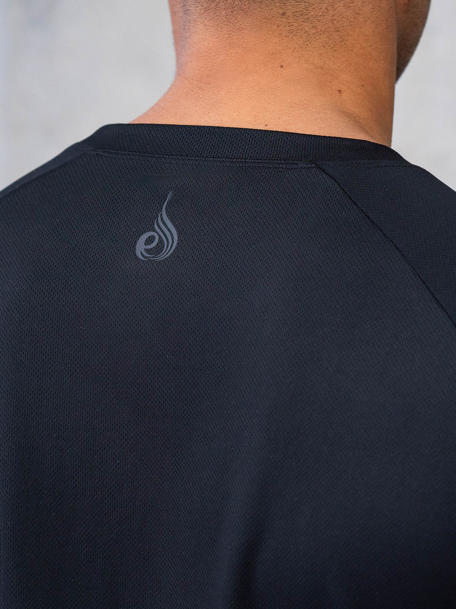 Legacy Mesh T-Shirt for Men - Breathable Black Cotton Tee - Perfect for Gym, Running & Casual Wear