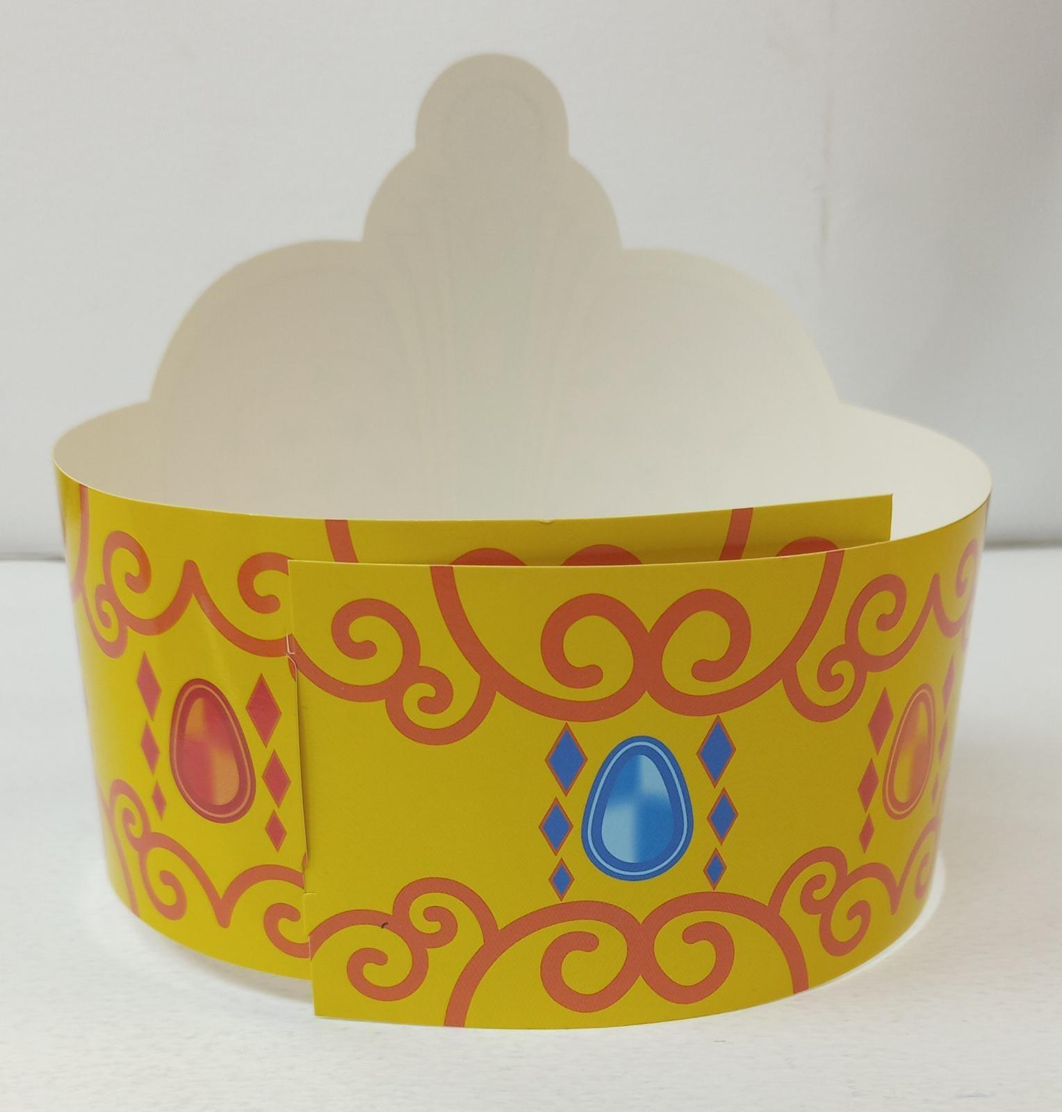 Vibrant Glitter Cardboard Crown for Kids Birthday Parties & Dress-Up Play - Perfect for Princess, Prince, and Royal Theme Costumes