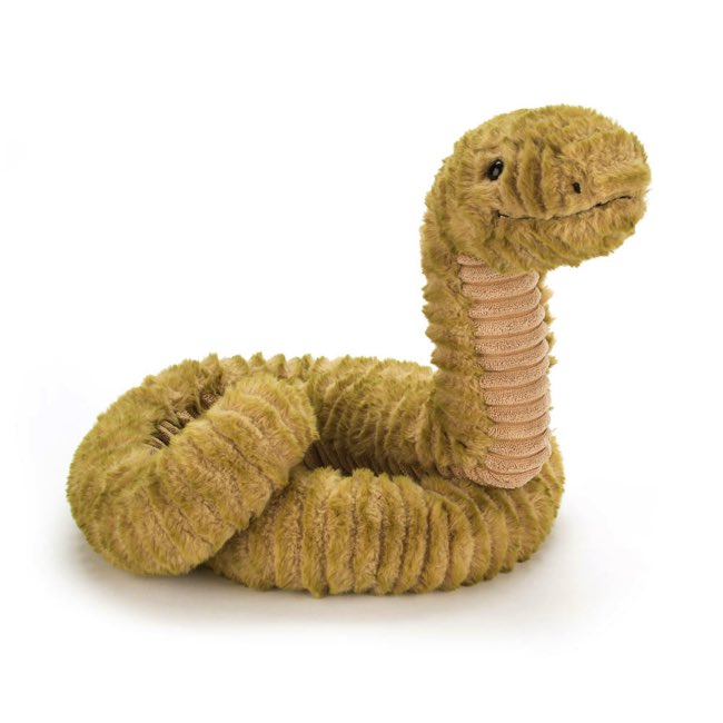 Jellycat Slither Snake Plush Toy - Soft & Cuddly Stuffed Animal for Kids & Adults | Perfect for Gifts, Nursery Decor, and Sensory Play