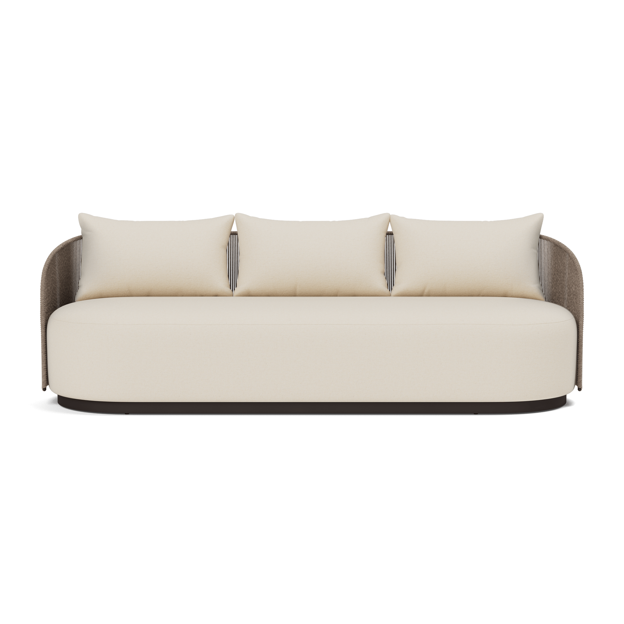 Modern Milan 3-Seater Sofa - Comfortable Fabric Couch for Living Room, Lounge & Small Spaces - Stylish Home Furniture for Apartments & Family Rooms