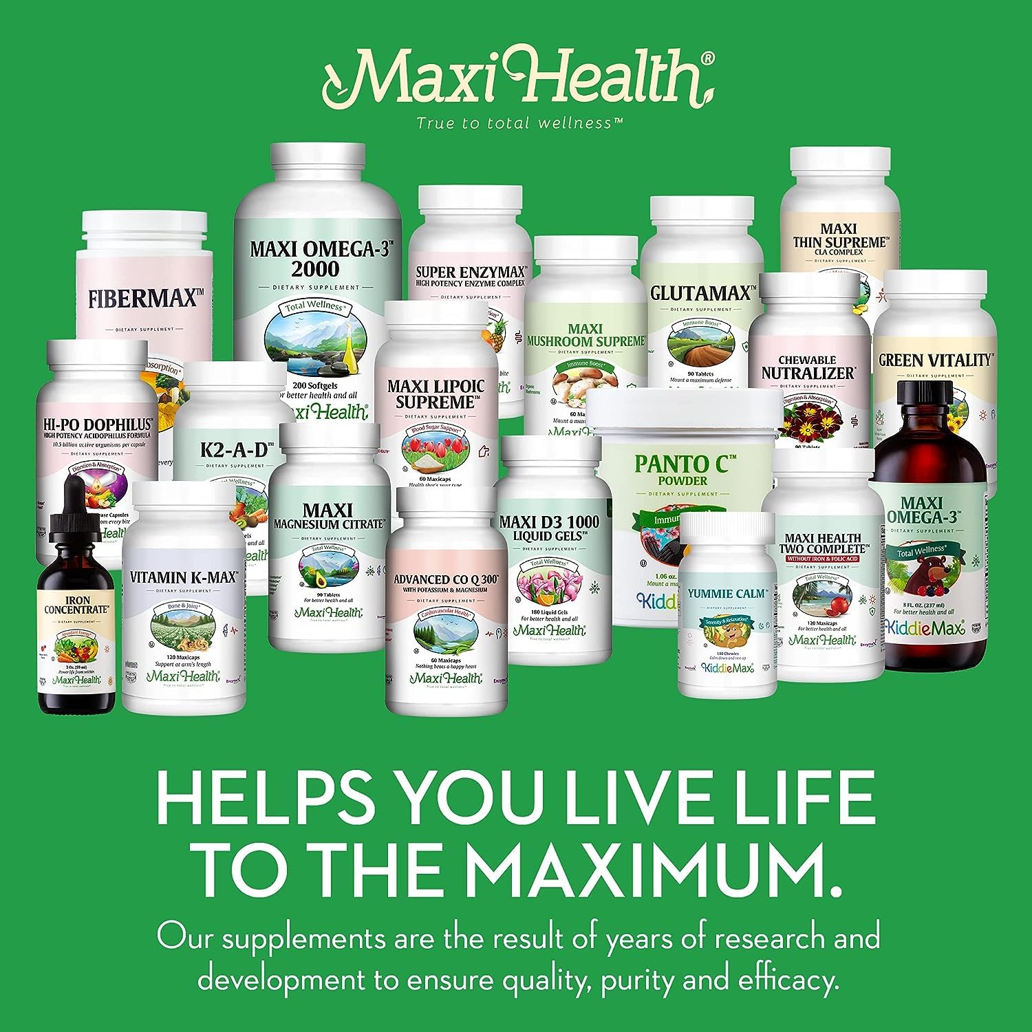 Maxi Health Teen Supreme Hers Multivitamin for Teen Girls (120 Count) - Women's Multivitamin with D3, Iron, Calcium & Digestive Enzymes - Supports Energy, Immune System, Brain & Body Growth - Perfect for Active Teen Girls in School & Sports