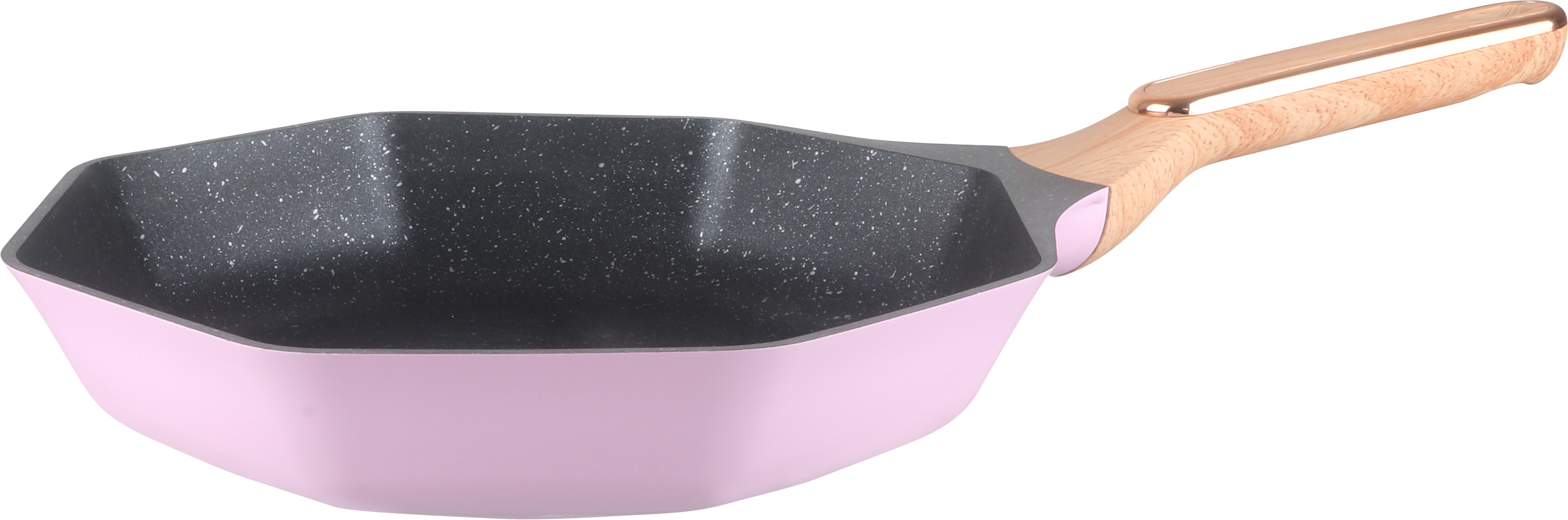 Premium OCTAGON 4-Piece Nonstick Cookware Set - Frying Pan, Saucepan & Pots with Glass Lids - Perfect for Sautéing, Boiling & Frying - Ideal for Home Kitchen & Restaurant Use
