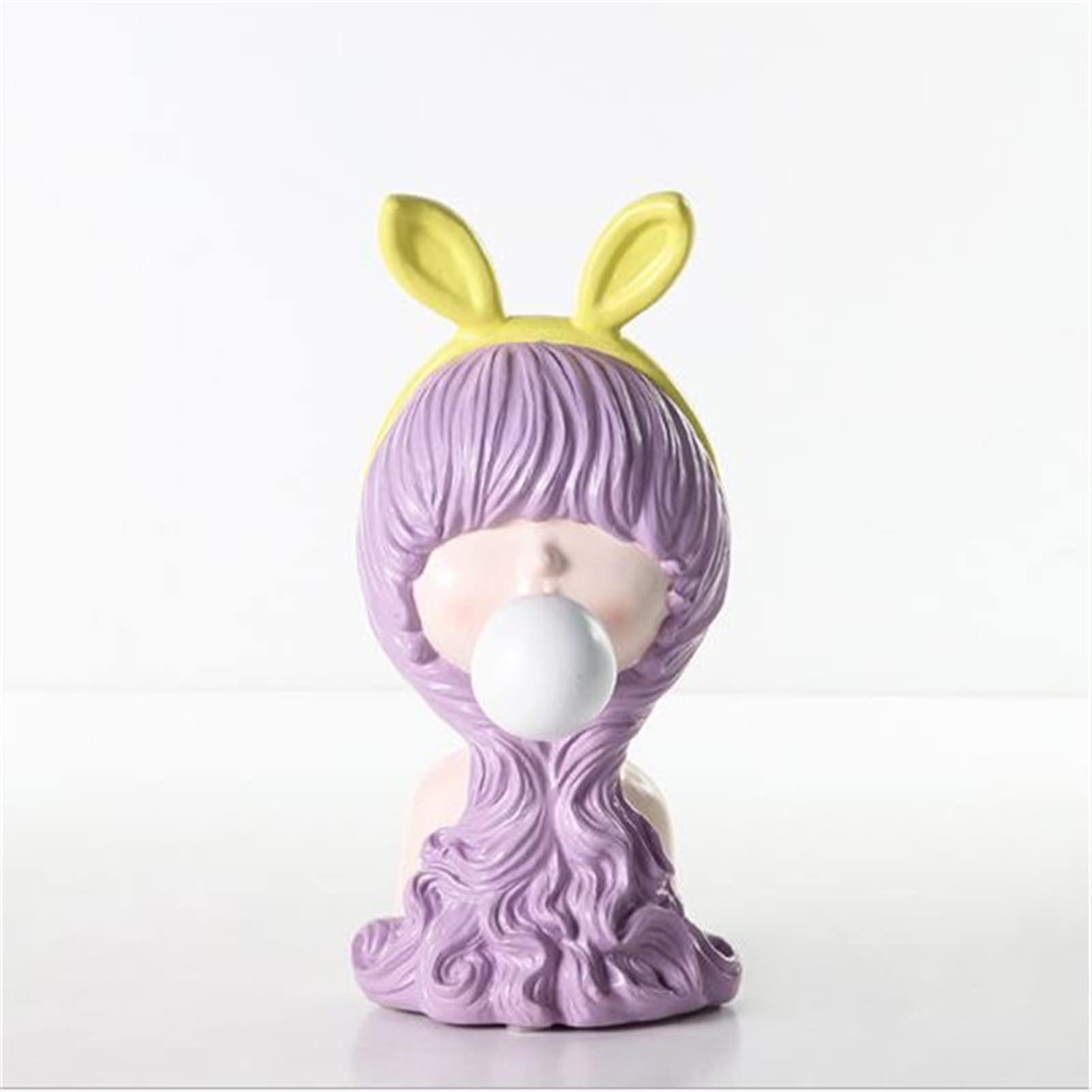 Nordic Resin Cartoon Little Loli Decorations - Cute Girl's Room Decor, Porch Ornament, Unique Gift for Kids (Color D, One Size) - Perfect for Birthday Parties, Nursery Decor & Kawaii Home Aesthetic