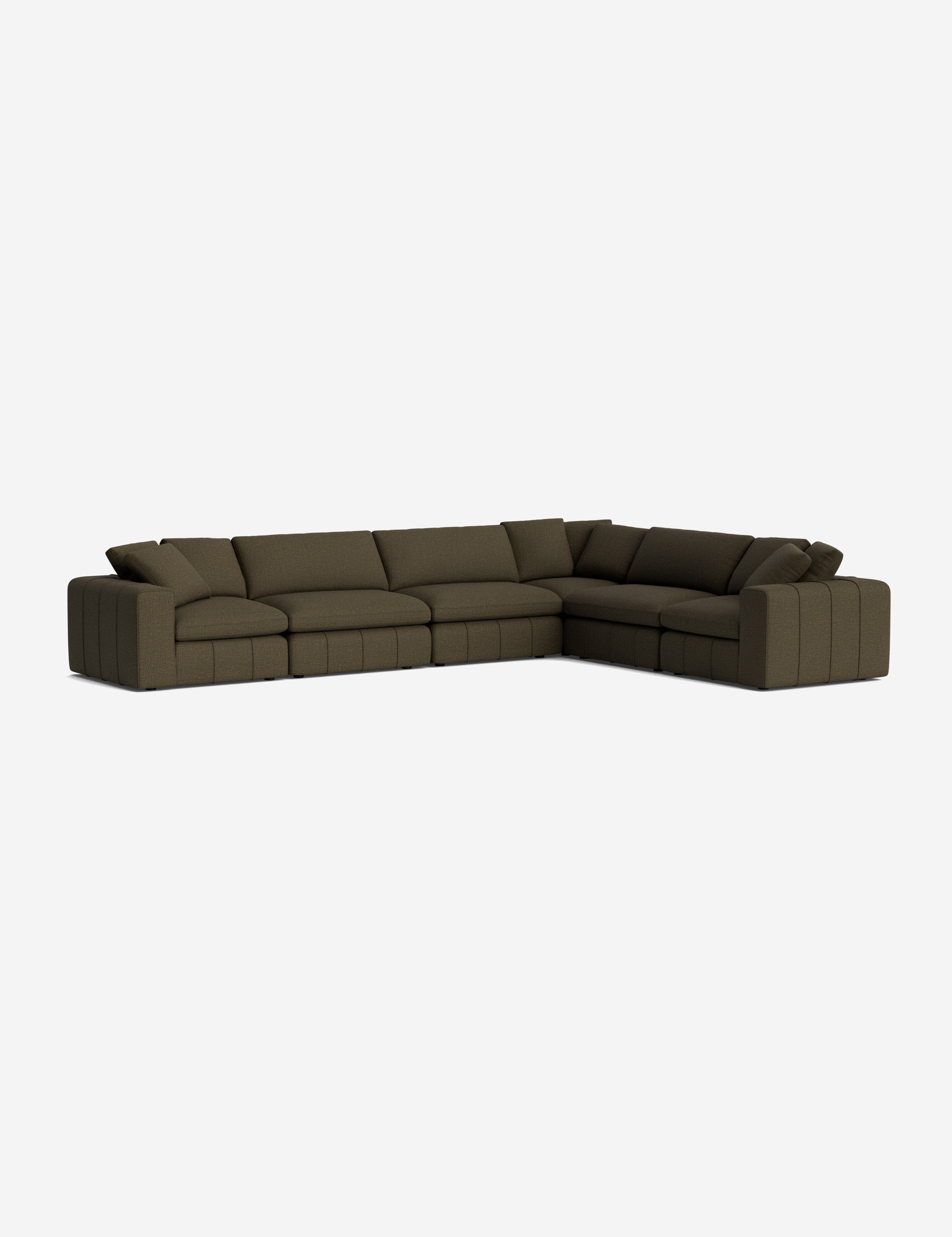Capella Modular Corner Sectional Sofa - Modern L-Shaped Couch for Living Room, Reversible Design with Ottoman | Perfect for Small Spaces, Apartments & Home Theater Seating