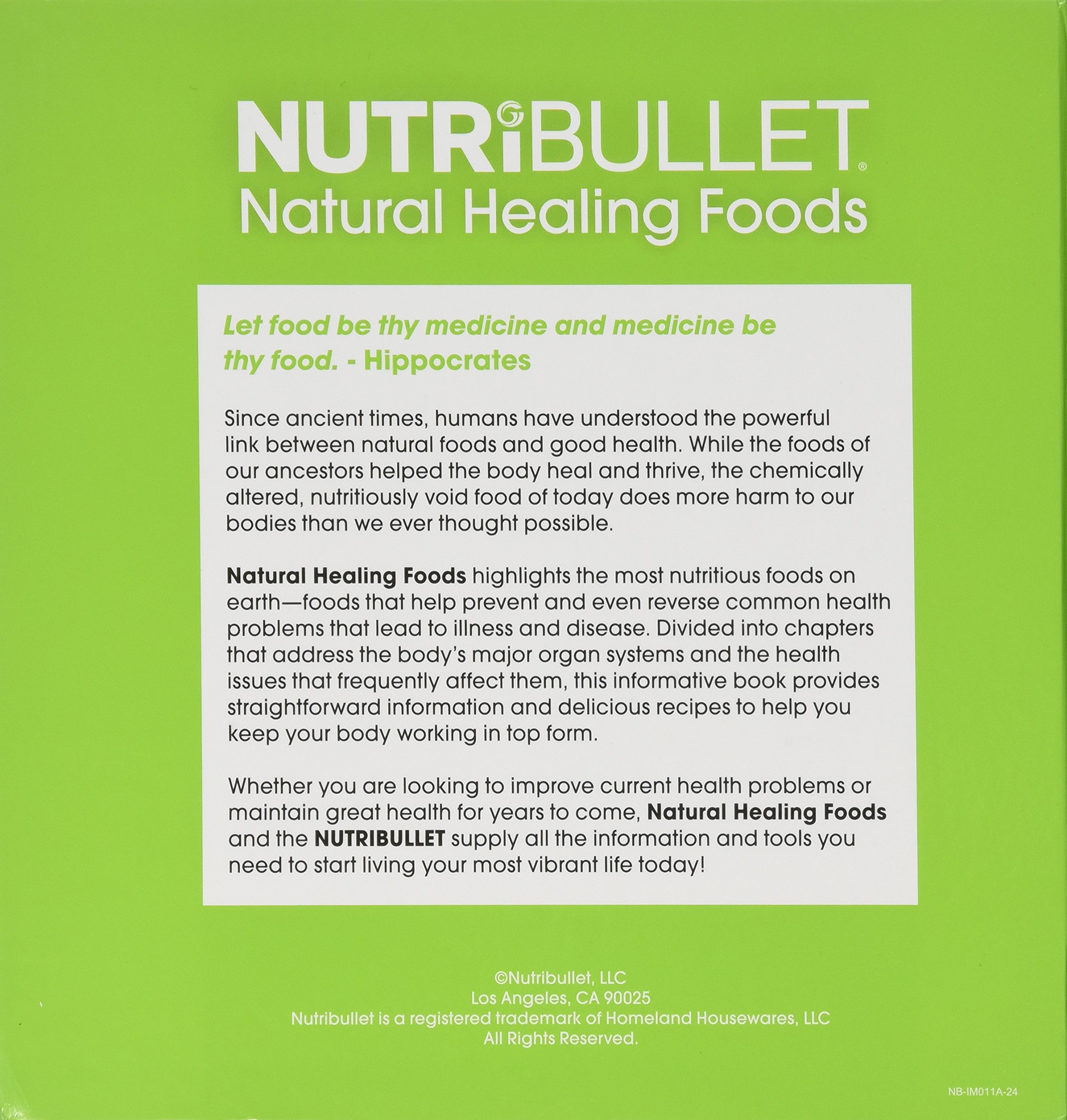 NutriBullet Natural Healing Foods Blender: Boost Your Health in Seconds - Perfect for Smoothies, Juices & Healthy Meal Prep at Home