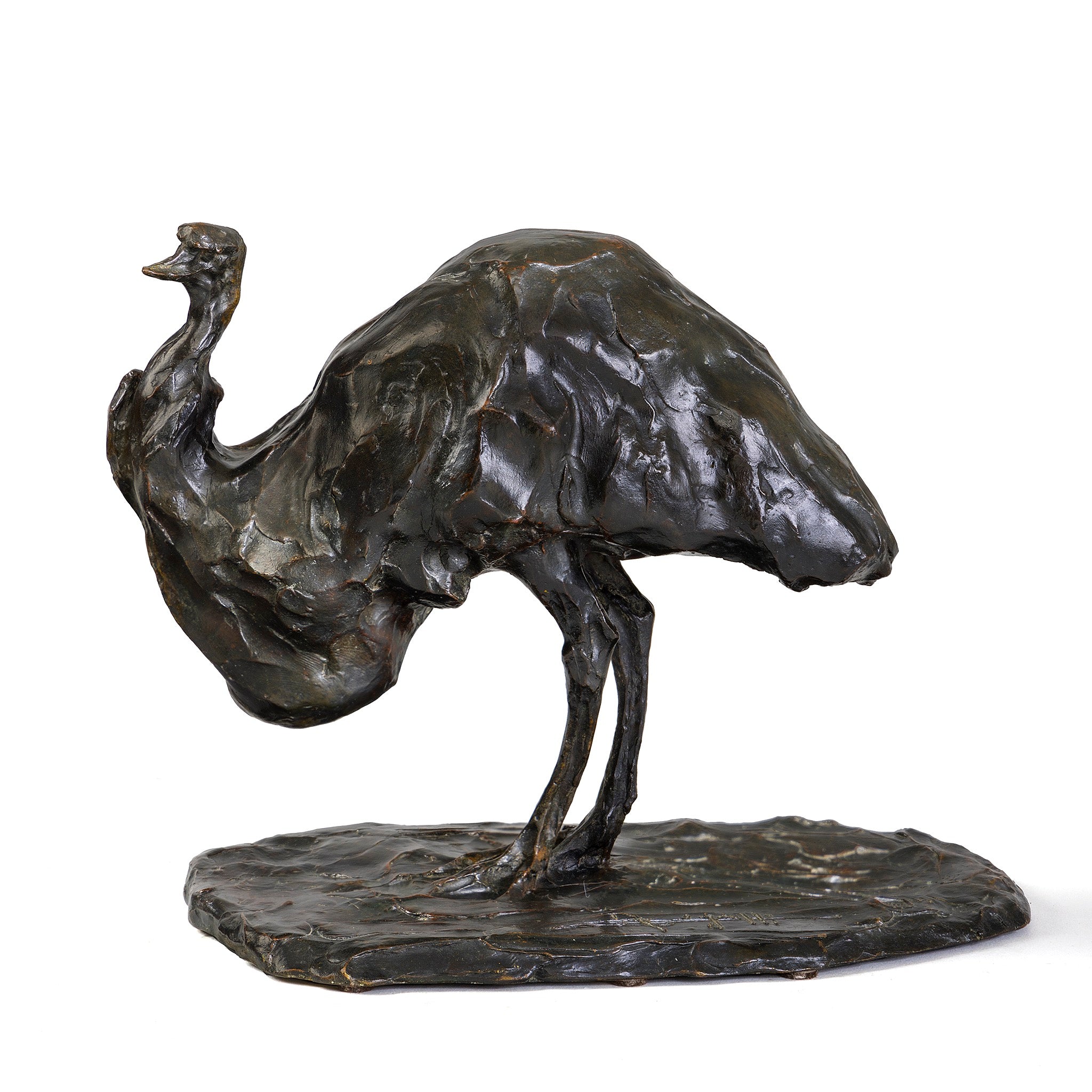 Rembrandt Bugatti Émeu Bronze Sculpture - Authentic Art Deco Animal Statue for Home Decor & Office Collection | Perfect for Art Lovers & Interior Design