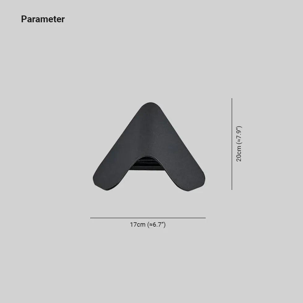 Modern Triangle Aluminum Outdoor Wall Light - Weatherproof Exterior Sconce for Patio, Garden, and Porch Lighting - Perfect for Entryway, Backyard, and Pathway Illumination