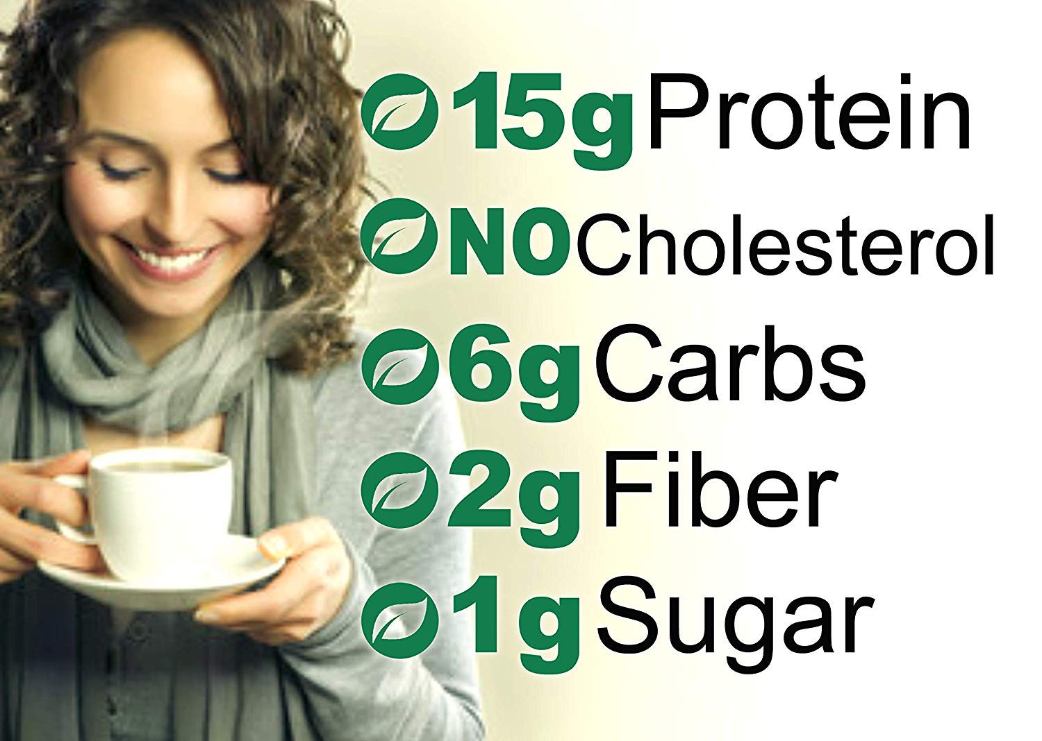 High Protein Chocolate Drink Mix - Low Carb Hot Cocoa Protein Powder (15g Protein per Serving) - 7 Servings - Post Workout Recovery & Healthy Breakfast Option