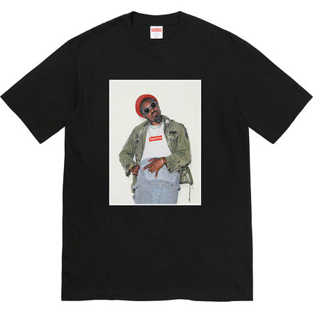 **Supreme Andre 3000 T-Shirt - Black Cotton Tee for Men | Streetwear Fashion & Hip-Hop Style | Perfect for Concerts & Casual Wear**