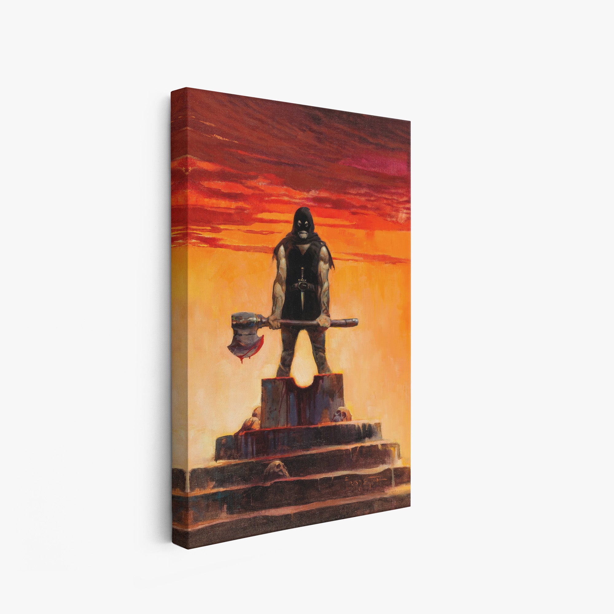 Executioner Canvas Wrap - Premium Stretched Canvas Art for Home & Office Decor | Perfect for Living Room, Bedroom, and Office Wall Decor
