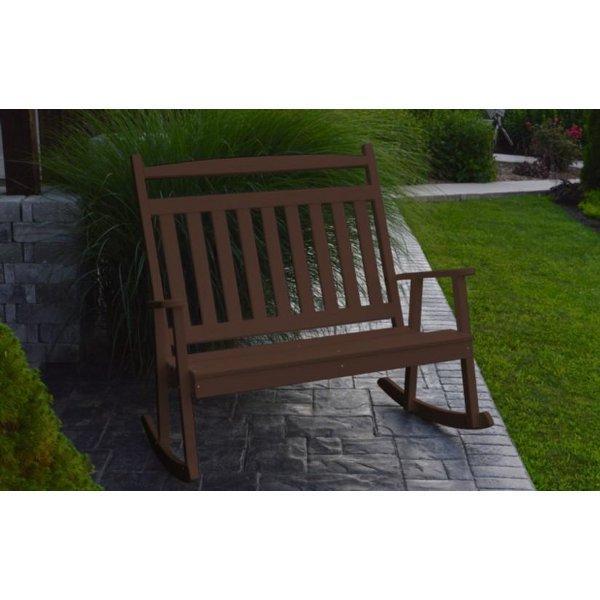 Poly Classic Double Rocker - Comfortable Outdoor Patio Rocking Chair for Garden, Porch, and Backyard Relaxation | Durable & Weather-Resistant Design for Long-Lasting Use
