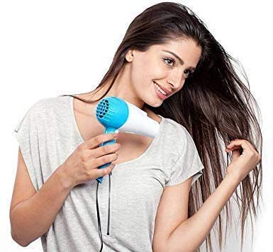 Professional Hot and Cold Hair Dryer with 2 Speed Settings - Styling Nozzle & Diffuser Included - Blow Dryer for Men & Women - Perfect for Home Salon Styling and Travel Use