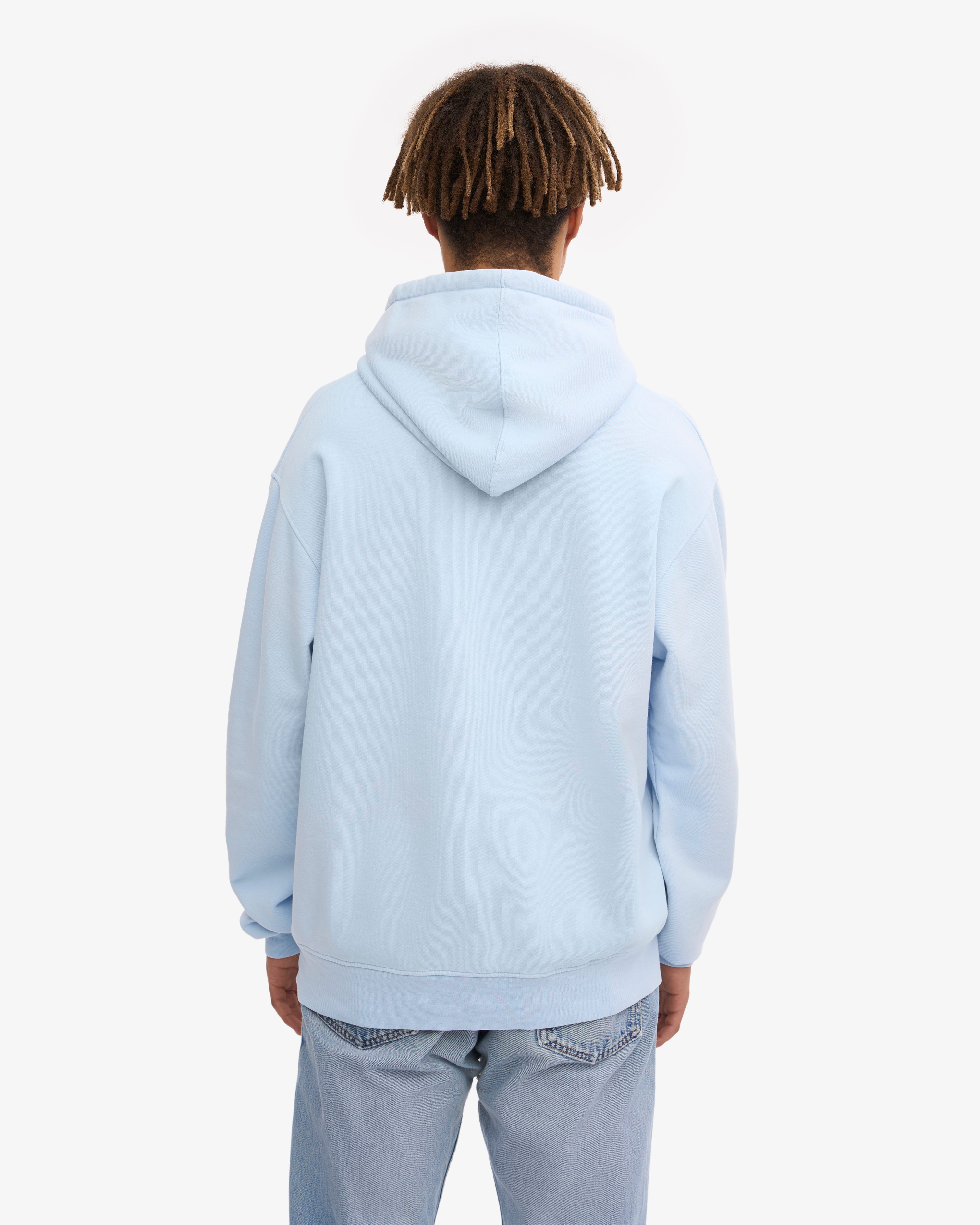 Classic Organic Hooded Sweatshirt - Polar Blue - Soft & Comfortable Pullover for Men & Women - Perfect for Casual Wear, Outdoor Activities & Layering in Cold Weather
