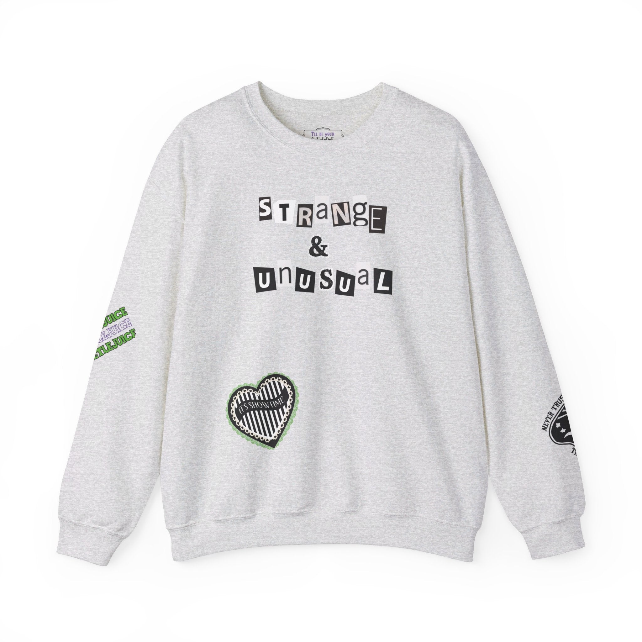 Beetlejuice Movie Inspired Graphic Crewneck Sweatshirt - Casual Halloween & Cosplay Outfit for Men and Women