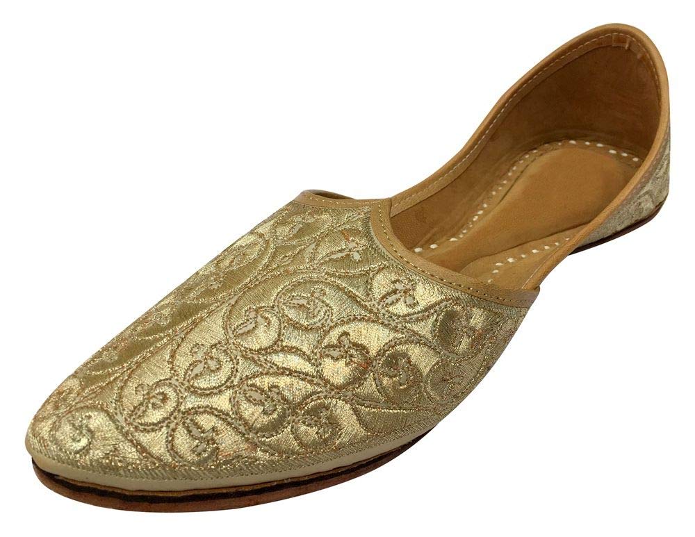 Men's Leather Khussa Jutti Shoes - Traditional Punjabi Mojari for Weddings & Festivals