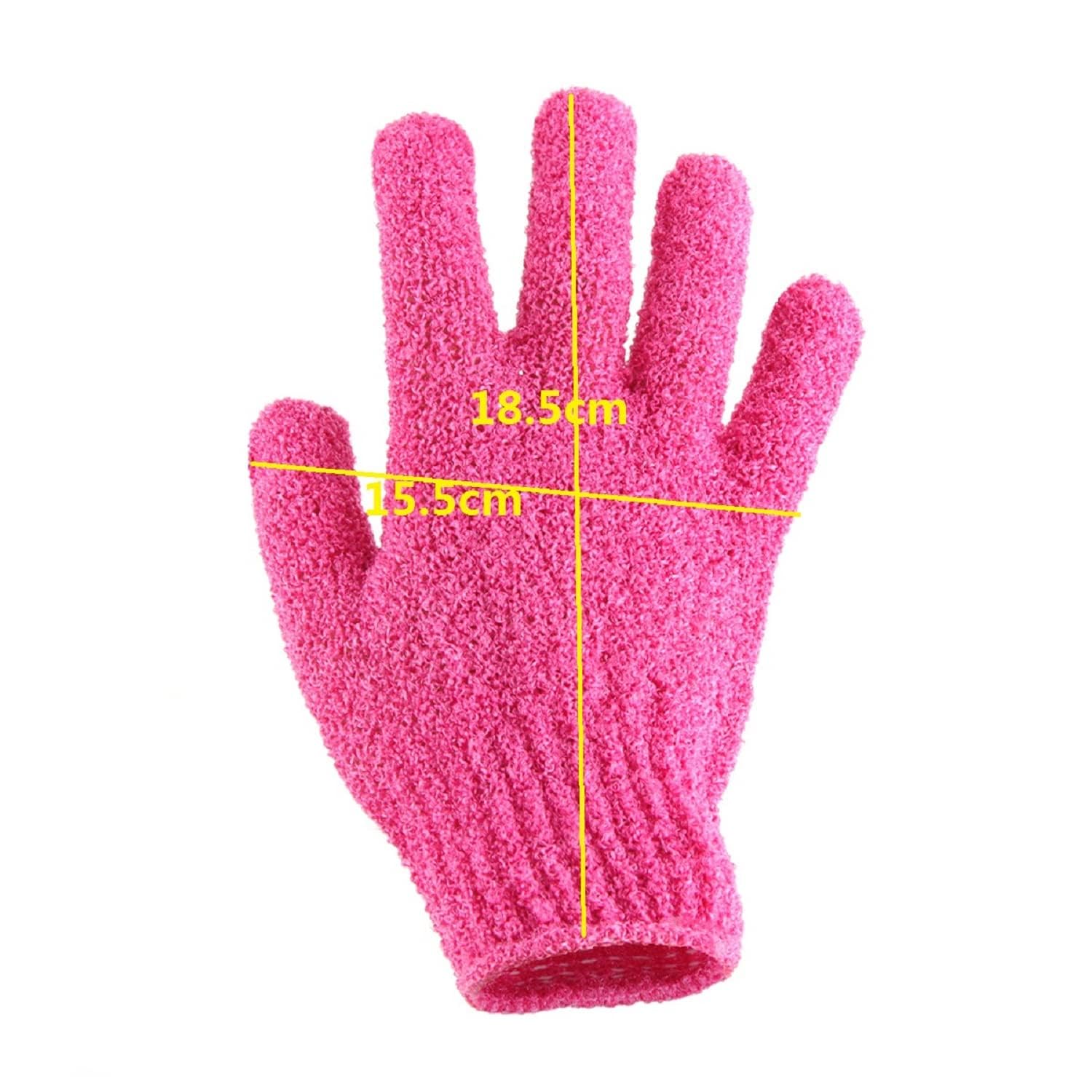 B-LADY 2-Pack Natural Exfoliating Bath Gloves for Face & Body - Gentle Cleansing Sponge, Buff Scrubber for Men, Women & Baby - Perfect for Shower, Bath & Spa Relaxation