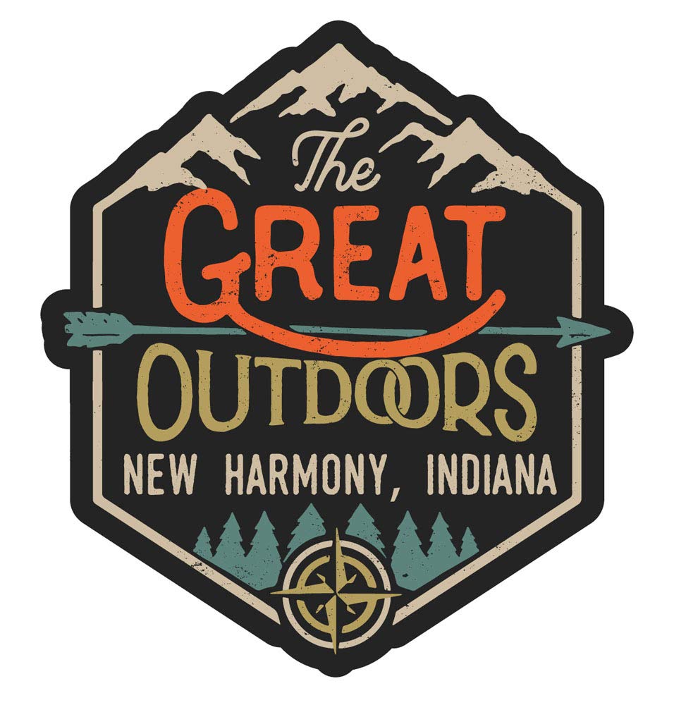 New Harmony Indiana The Great Outdoors 4-Inch Refrigerator Magnet - Perfect for Home, Office & Travel Decor