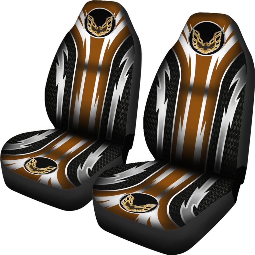 **Pontiac Firebird Front Seat Covers - Pair of 2, Genuine Brown Leather (Part #144627) - Perfect for Car Restoration & Customization**