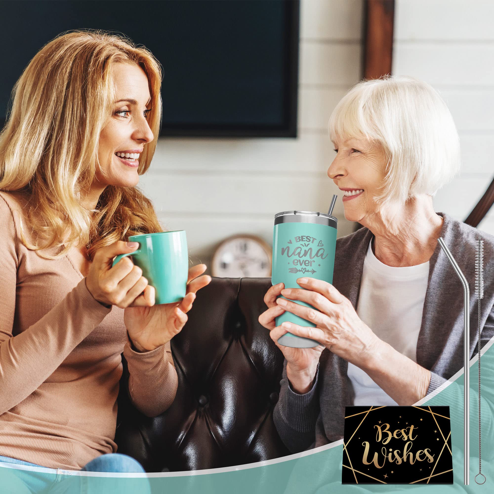 Hexagram Nana Gifts - 20 oz Coffee Mug for Grandma | Best Mother's Day & 60th Birthday Present for Women | Perfect for Tea, Coffee & Hot Chocolate at Home or Office