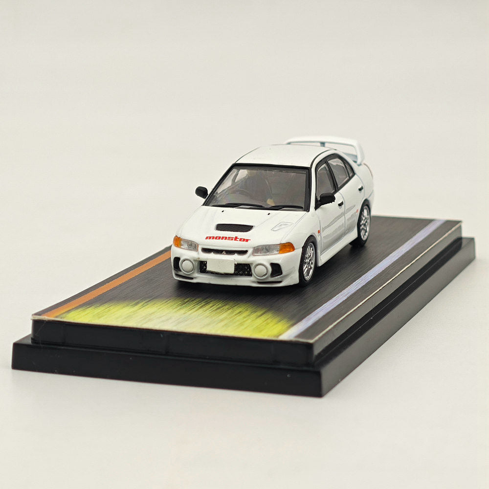1/64 Mitsubishi Lancer Evolution IV RS Initial D White Diecast Model Car - Limited Edition Collectible for Anime Fans & Car Enthusiasts - Perfect for Display, Gifts & Racing Scenes
