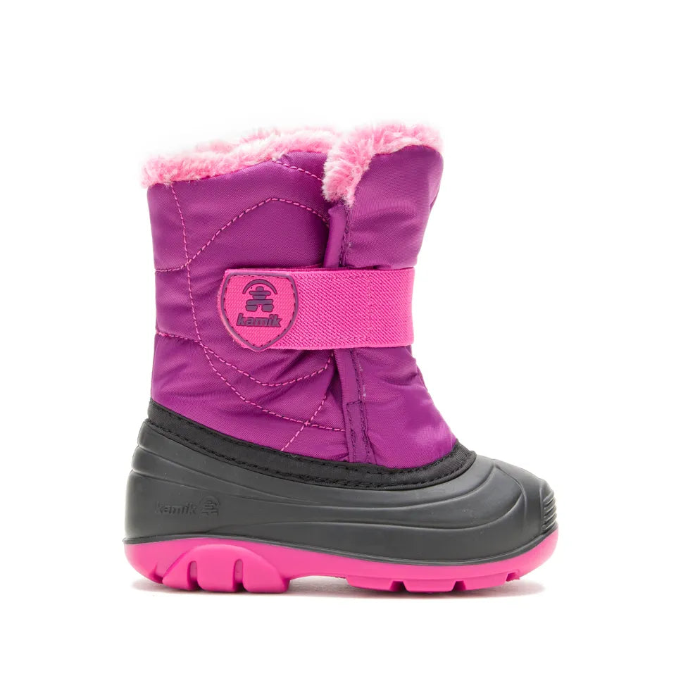Kamik Grape Snowbug F Toddler Boot - Waterproof Winter Snow Boots for Kids, Girls & Boys - Warm & Comfortable for Outdoor Play, Snow Days & Winter Adventures